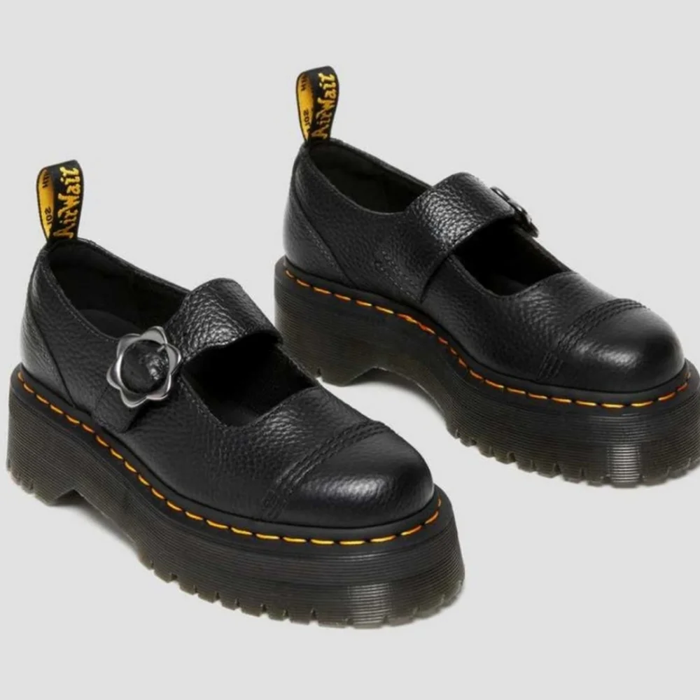 DR. Martens Addina Flower Buckle Maryjane Platforms - Picture 2 of 12